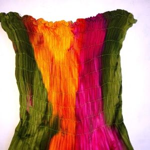 Girls’ dress: Size 6T-8T, tie dye dress
